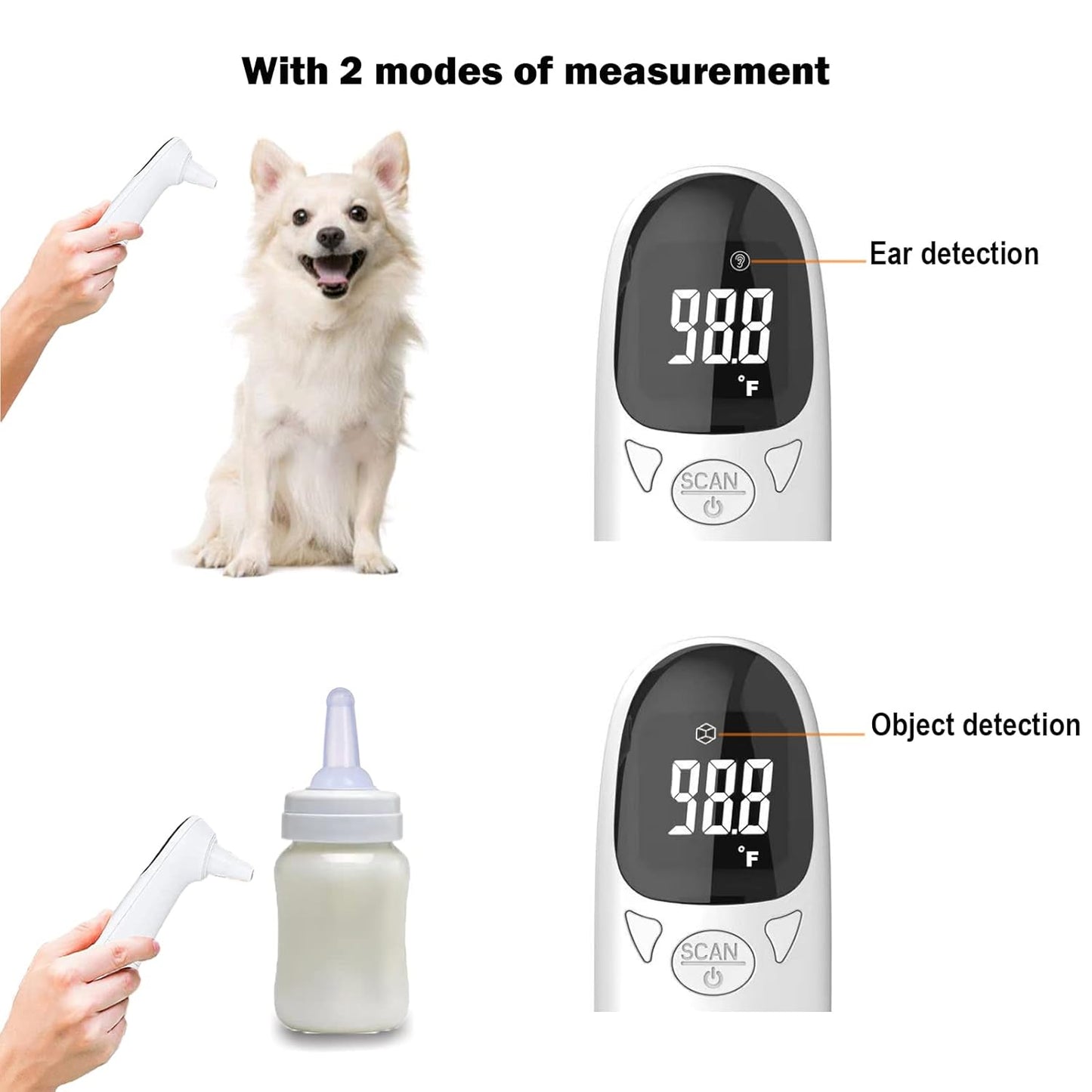 Thermomètre auriculaire infrarouge pour chien et chat