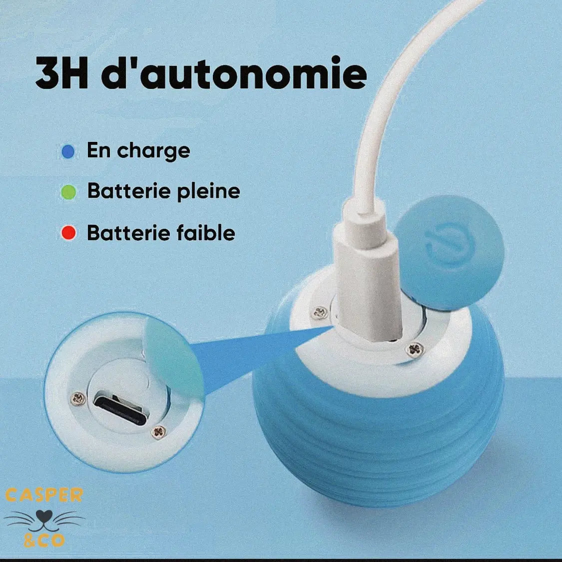 Balle Rotative rechargeable
