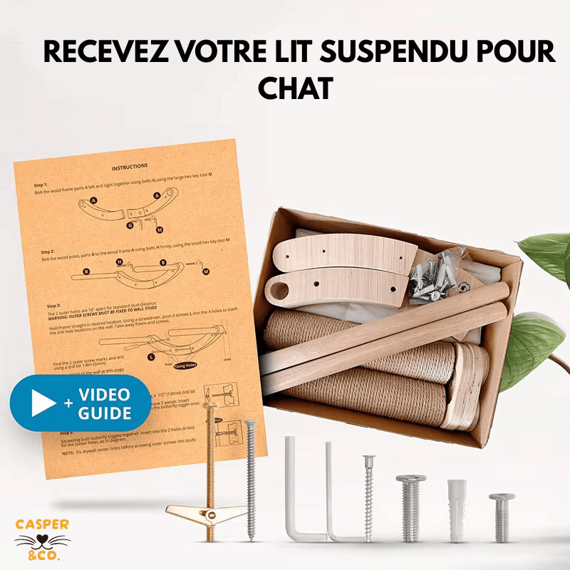 Lit mural pour chat