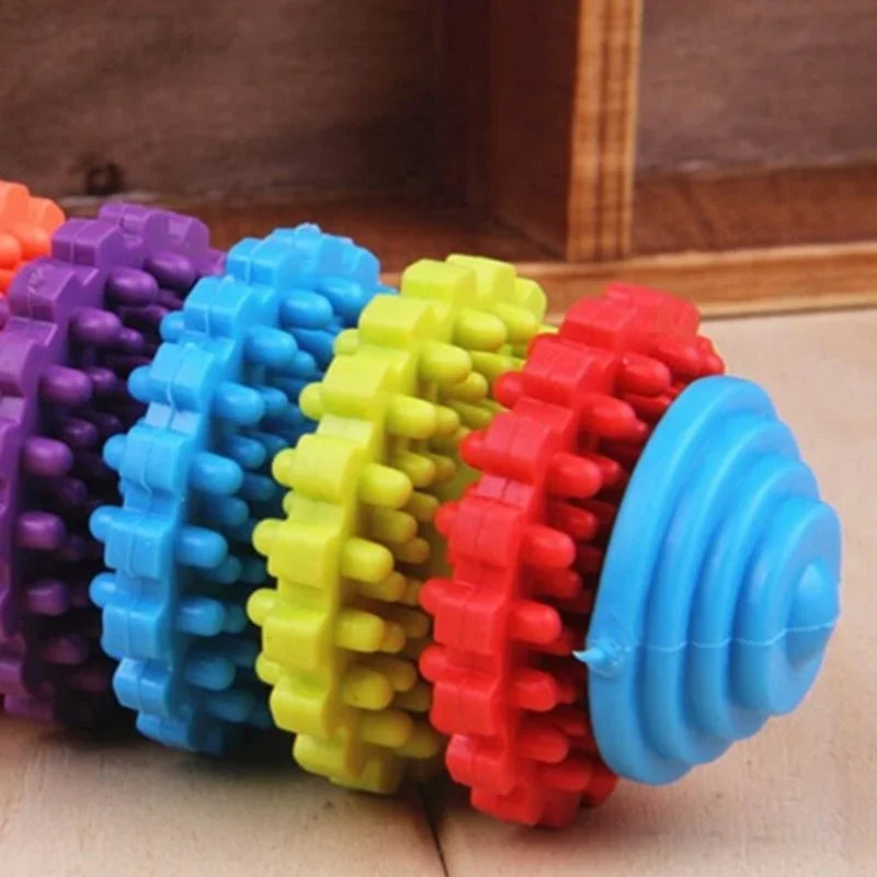 New Durable Rubber Pet Dog Puppy Cat Dental Teething Healthy Teeth Gums Chew Toy Dog Stuff Dog Toys for Large Dogs Jouet Chat