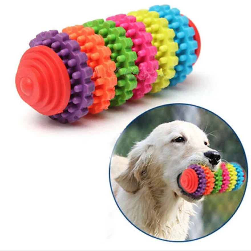 New Durable Rubber Pet Dog Puppy Cat Dental Teething Healthy Teeth Gums Chew Toy Dog Stuff Dog Toys for Large Dogs Jouet Chat