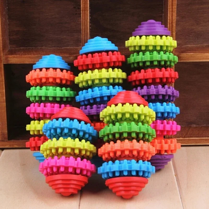 New Durable Rubber Pet Dog Puppy Cat Dental Teething Healthy Teeth Gums Chew Toy Dog Stuff Dog Toys for Large Dogs Jouet Chat