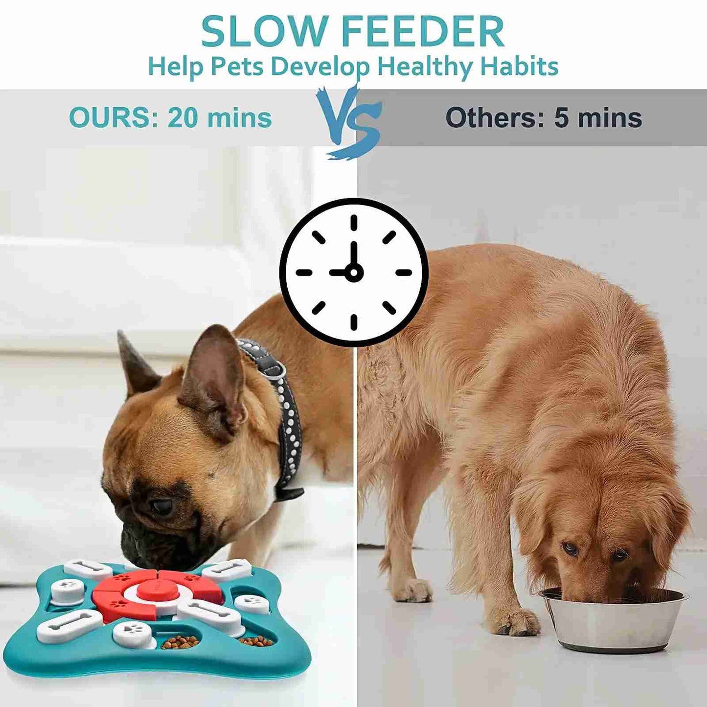 Dog Puzzle Toys, Treat Dispensing Dog Enrichment Toys for IQ Training and Brain Stimulation Interactive Mentally Stimulating