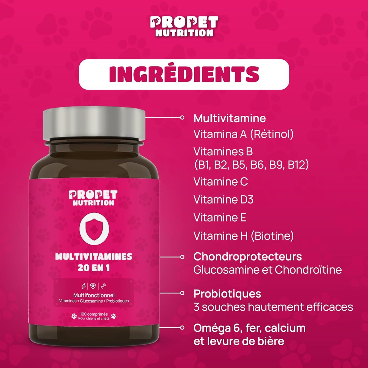 Multivitaminé -  Complément Alimentaire Chien Et Chat