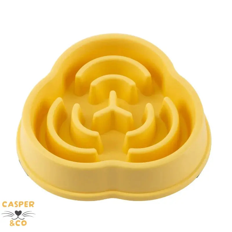 Gamelle anti-glouton pour chats et chiens - Ralentit l'alimentation - Prévient les problèmes digestifs - Design innovant - CASPER&CO
