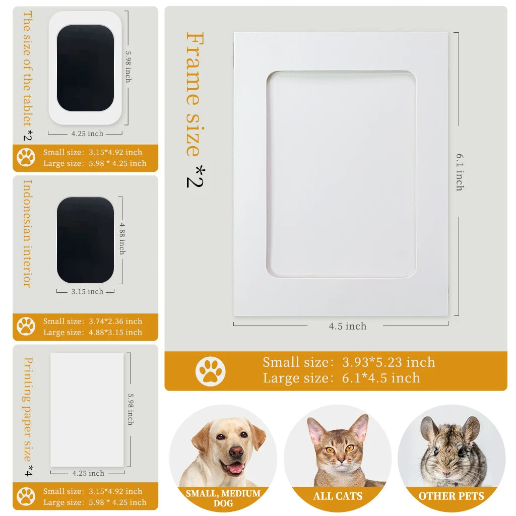 Kit d'encre pour animaux de compagnie, chat, chien
