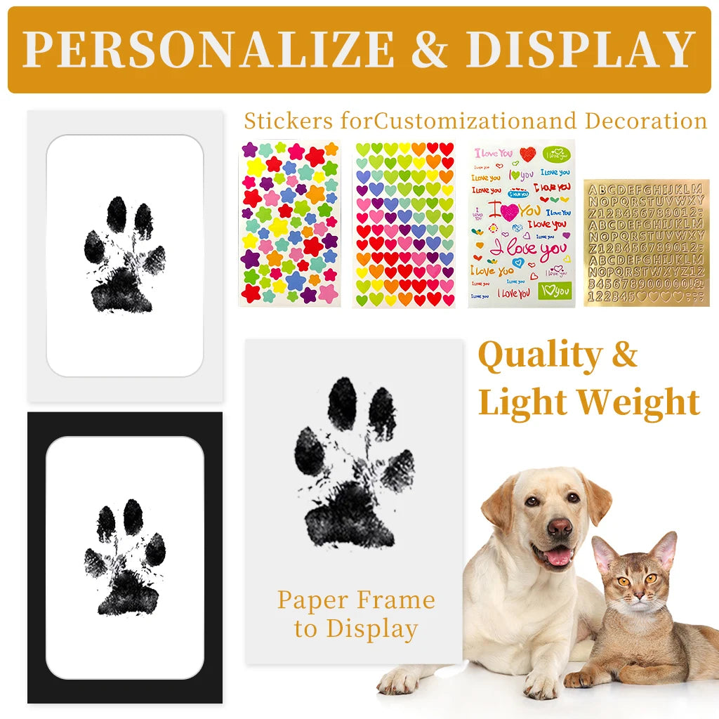 Kit d'encre pour animaux de compagnie, chat, chien