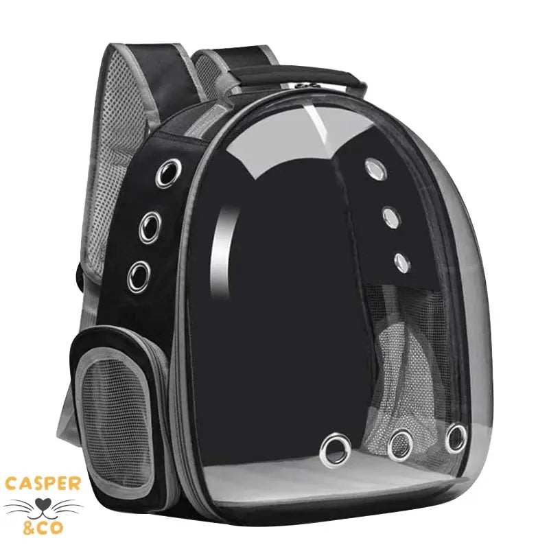 Sac à dos de transport pour chat - Fenêtre panoramique - Ventilation optimale - Confort et sécurité pour voyages - CASPER&CO

