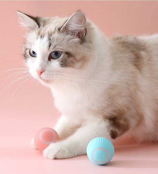 Balle rotative pour chat - Jouet interactif électrique